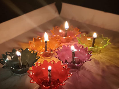 Set of 12 3D Reflection Diya
