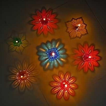 Set of 12 3D Reflection Diya