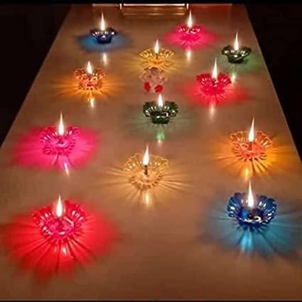 Set of 12 3D Reflection Diya